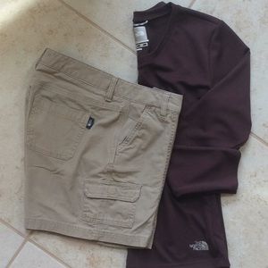 North Face Top and Shorts.